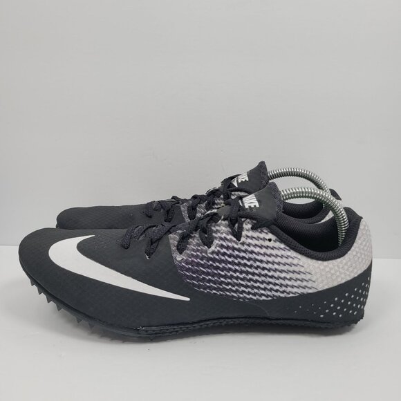 Nike Zoom Rival S Sprint Racing Men's Black Spikes Shoes 806554-011 US Size 11 - Picture 2 of 9